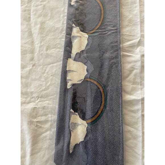 Other - Vintage 1980’s Claude Montana Blue Iceberg 100% Silk Tie -Dead Stock - Italy